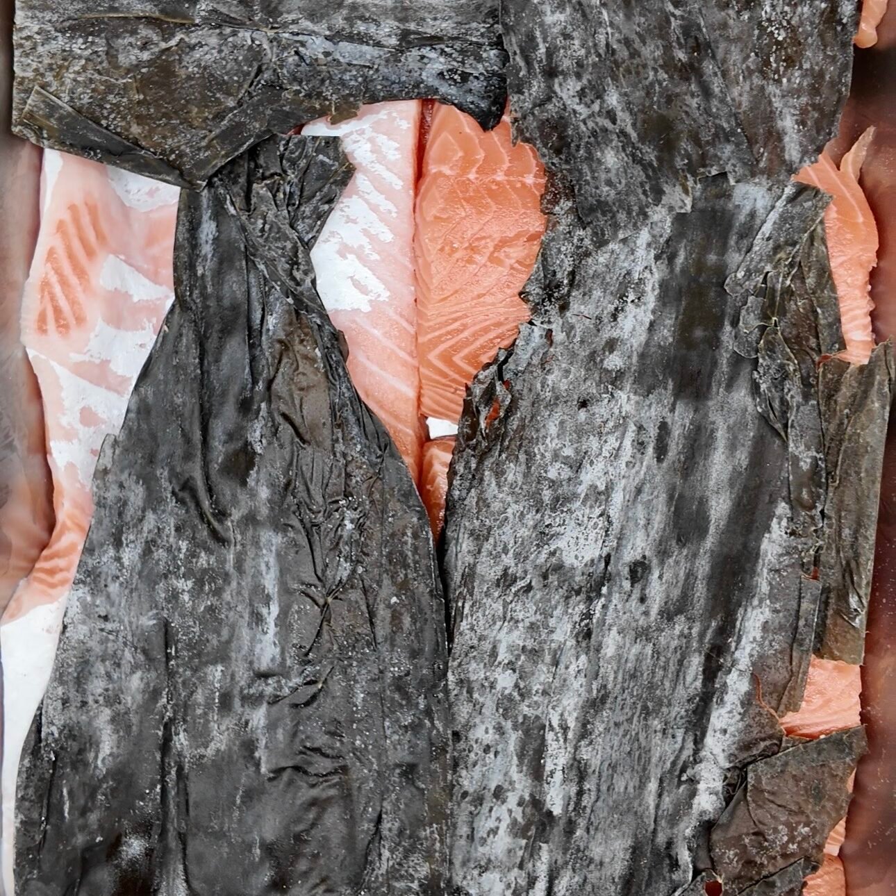 Aged salmon sashimi at Bon Sushi in Regina